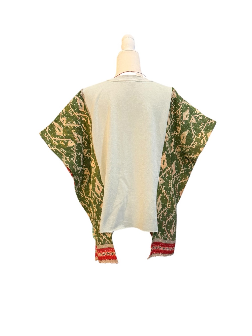 Handcrafted Upcycled GOOSE Kantha Tunic NWT One Size - Picture 8 of 10